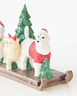 2x Dog Sleds 21.6cm