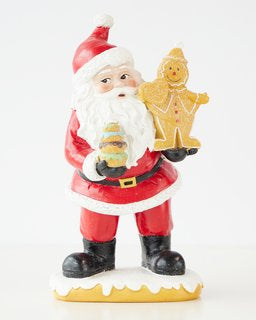 22cm Santa With Gingerbread