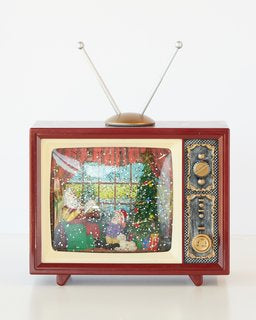Xmas TV Music Box 17cm