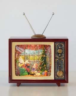 Xmas TV Music Box 17cm