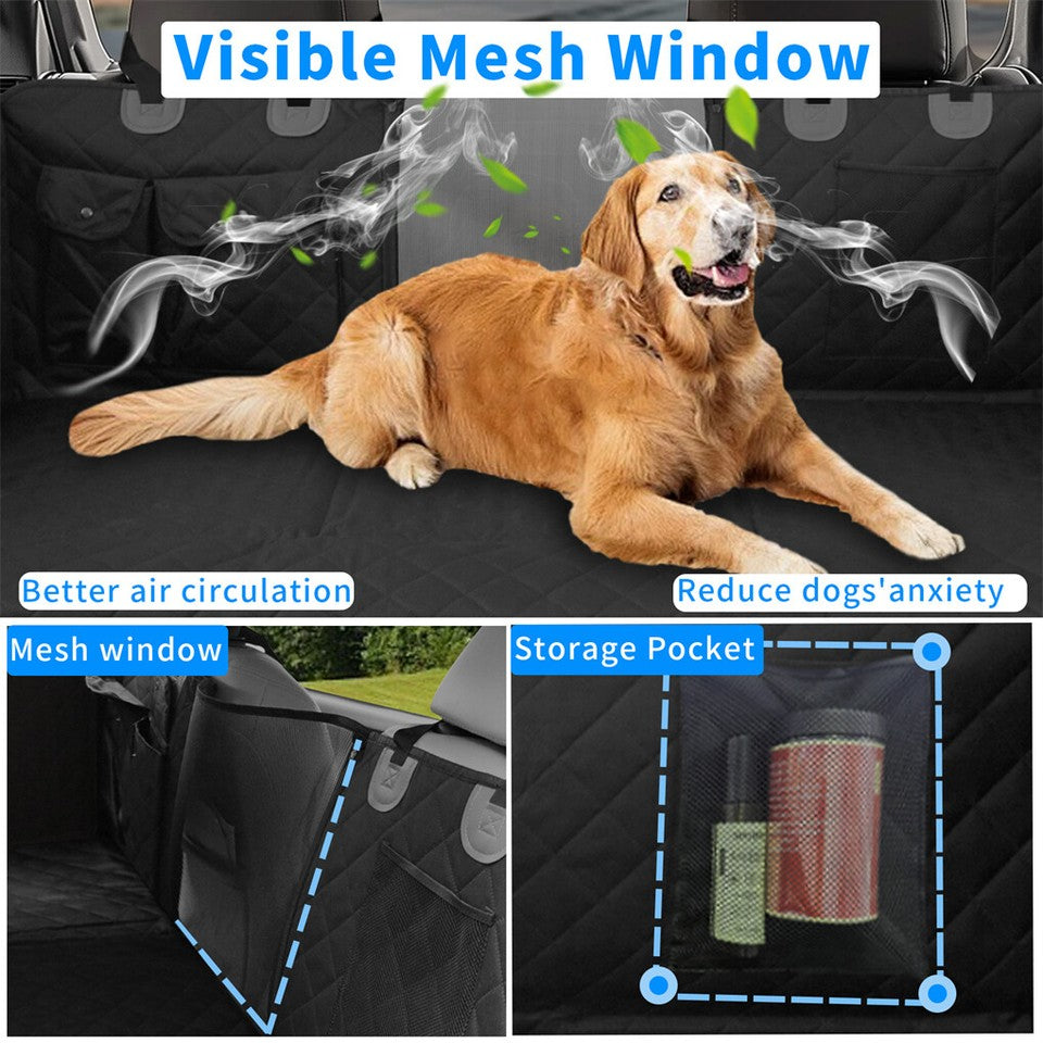 Large Dogs Back Seat Extender Waterproof Dog Hammock Car Seats with Hard Bottom