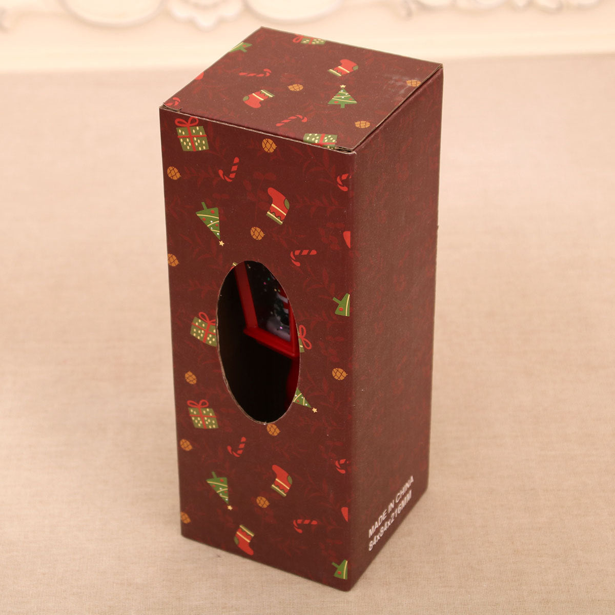 Festive LED Christmas Snow Globe Lantern - Glittering Tabletop Decoration with Santa/Snowman Scene, Dual Power(white)