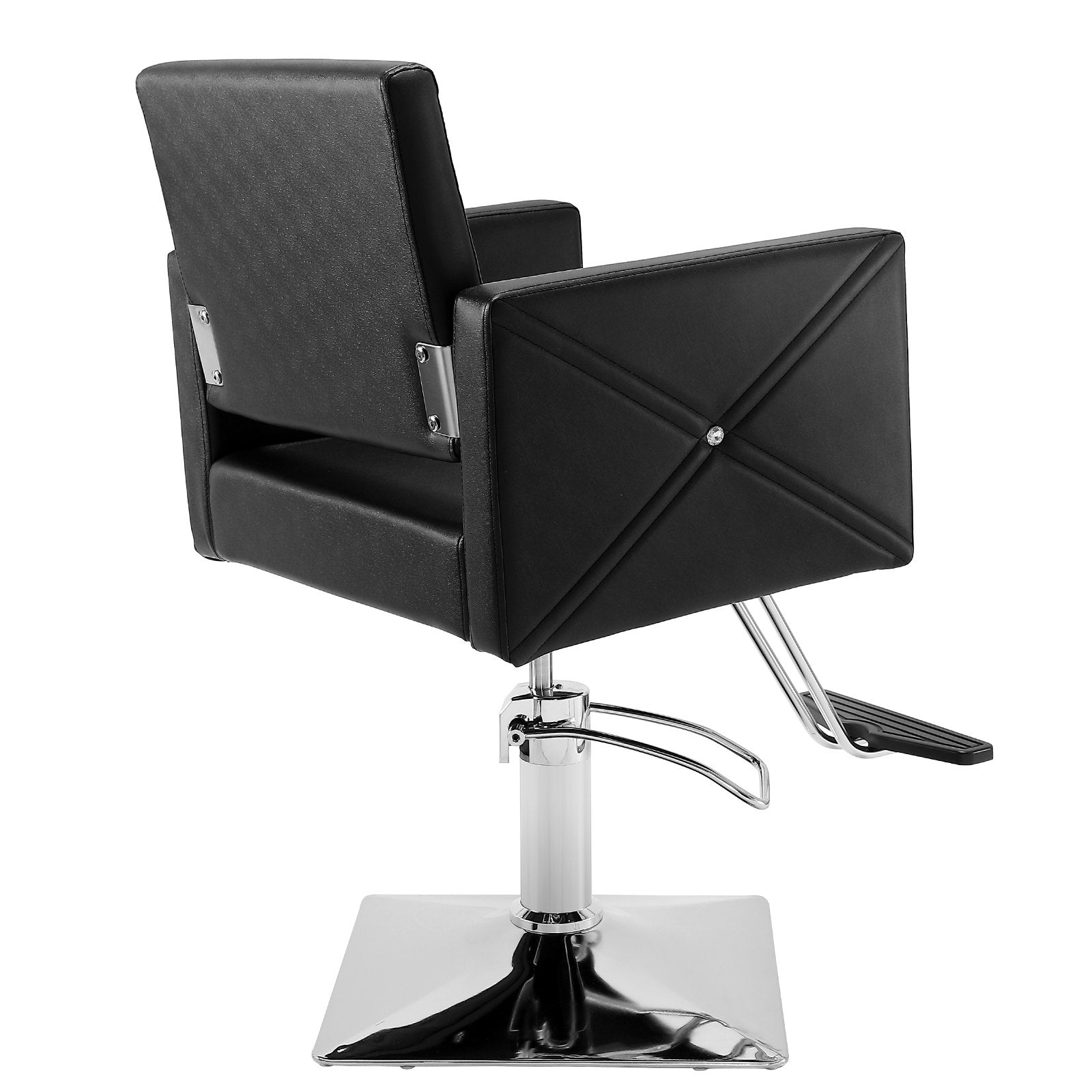 Salon Chair, Swivel Hair Salon Chair with Footrest for Beauty Spa Shampoo, Styling Chair with Heavy Duty Hydraulic Pump, Black
