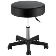 Adjustable Height Stool with Ultra-Thick Seat Cushion, Swivel Stools Chair for Salon,Black