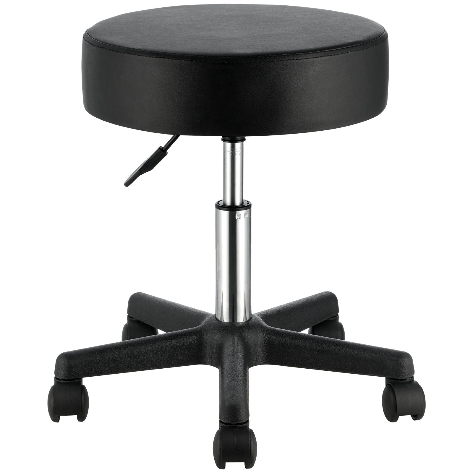 Adjustable Height Stool with Ultra-Thick Seat Cushion, Swivel Stools Chair for Salon,Black