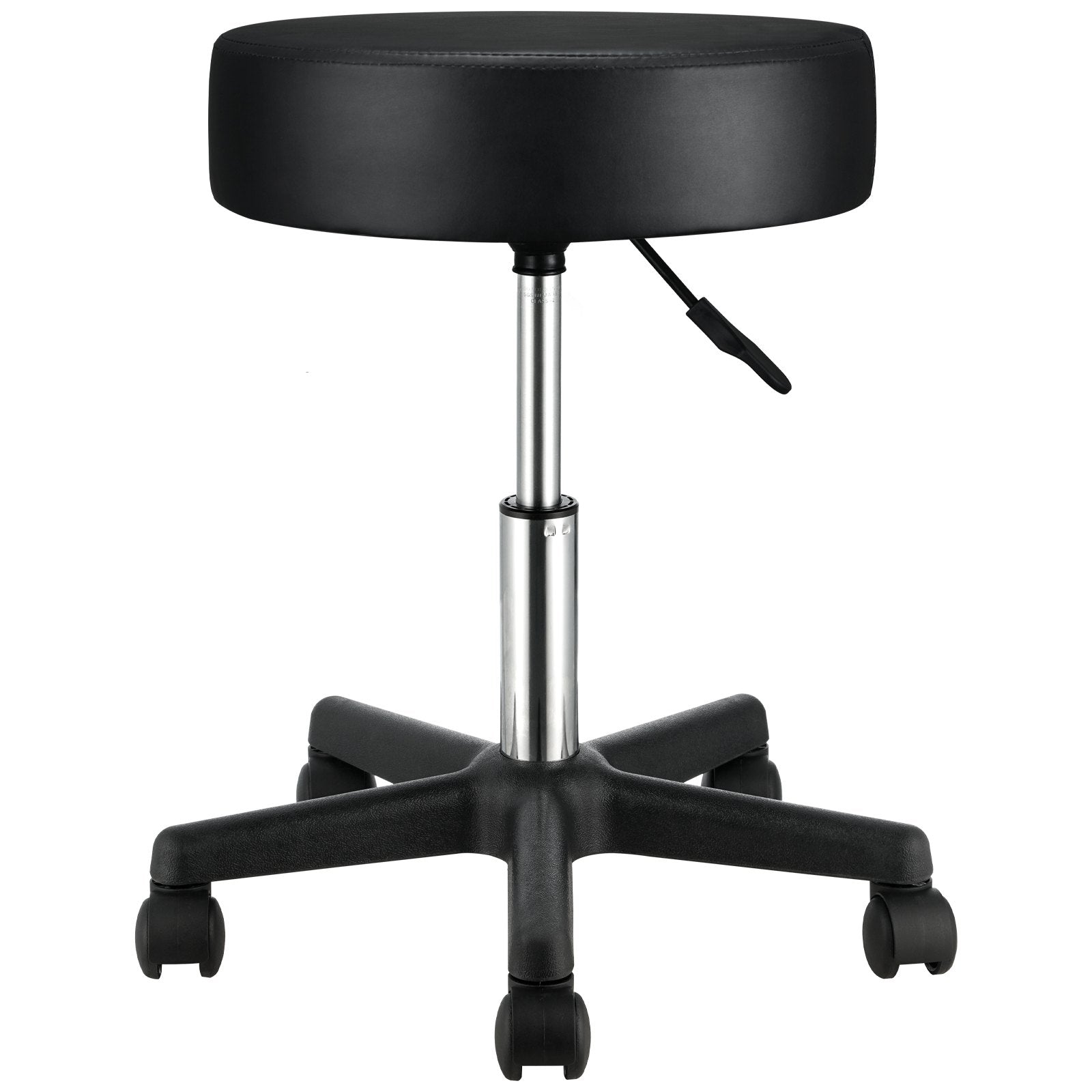 Adjustable Height Stool with Ultra-Thick Seat Cushion, Swivel Stools Chair for Salon,Black