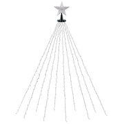 Jingle Jollys 2.5M Christmas Lights Waterfall String Light 300 LED Star Topper