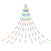 Jingle Jollys 3.8M Christmas Lights Waterfall String Light 340 LED