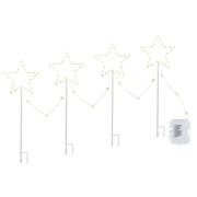Jingle Jollys 4 PCS Christmas Lights Path Ground Light Garden Decorations 144 LED